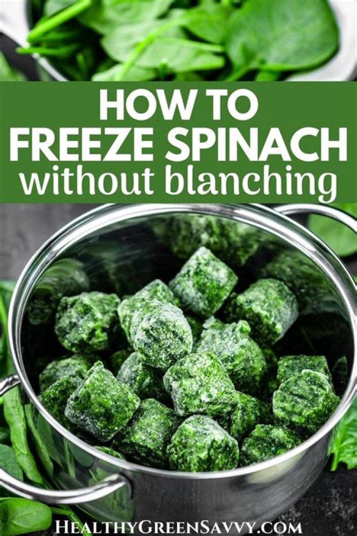 Does freezing spinach destroy nutrients?