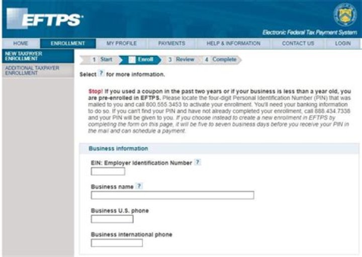 How do I register for EFTPS?