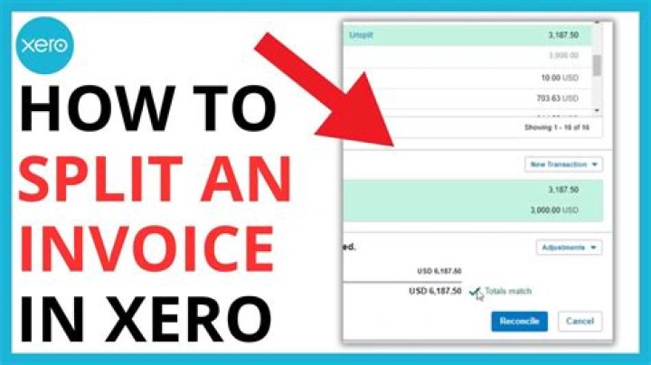 How do you split invoices?