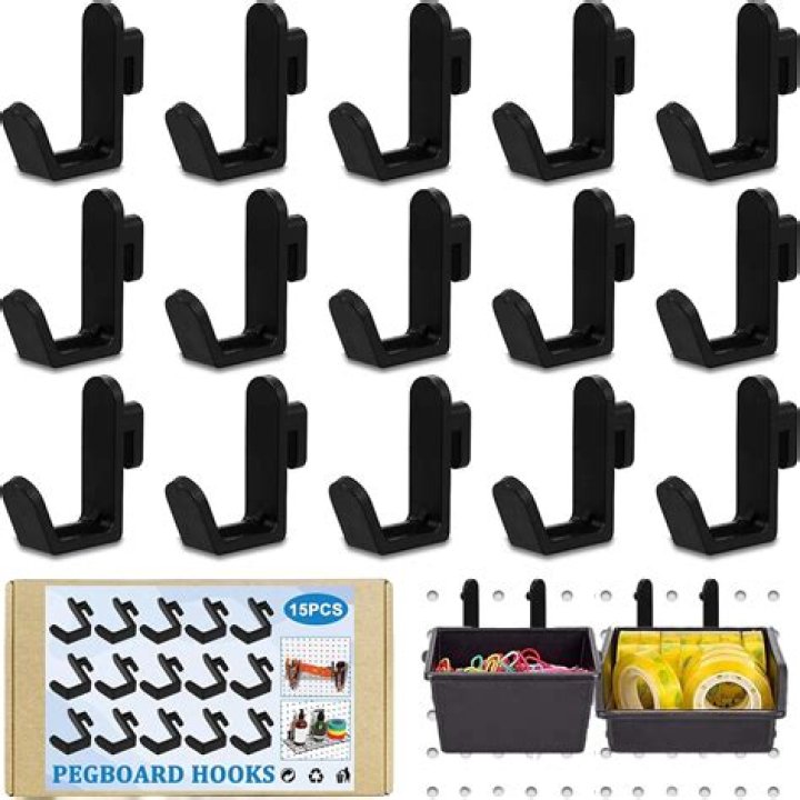 How do you use plastic pegboard hooks?