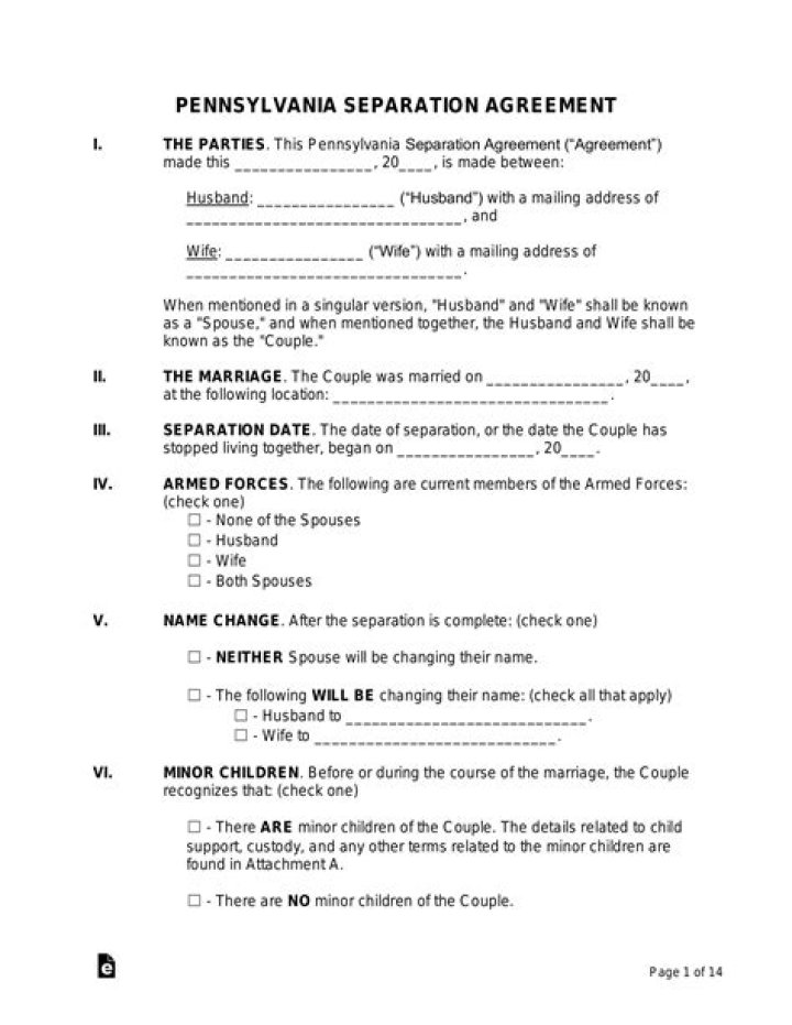 How long do separation agreements take?