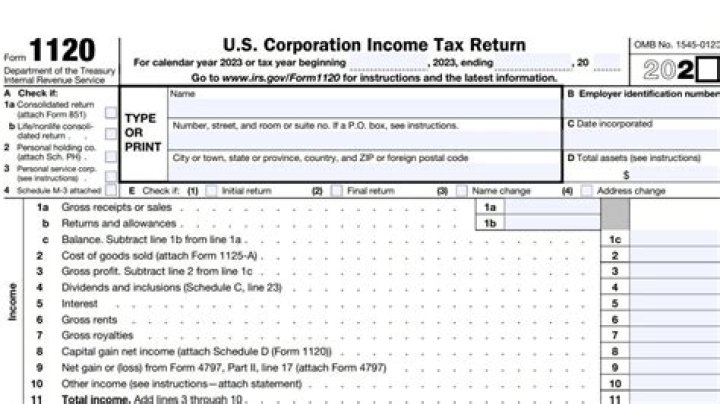 What are the instructions for the Form 1120?