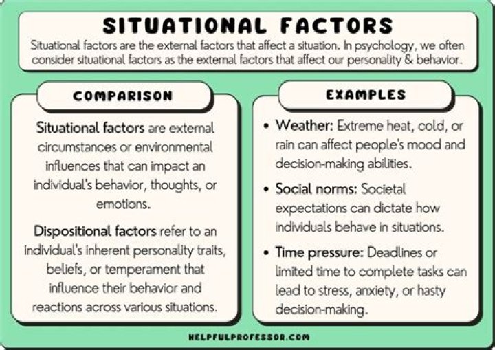 What does specific situation mean?